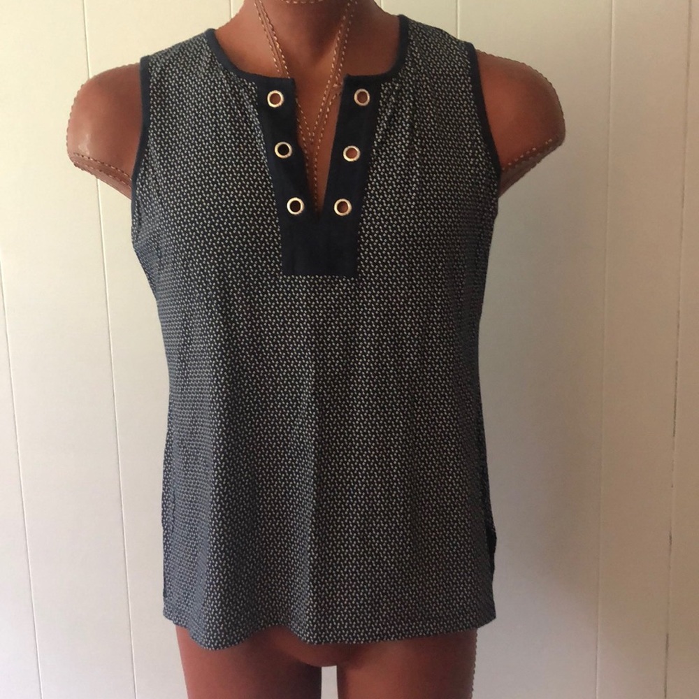 Nautica women’s navy w white specks tank